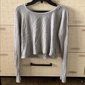 Light gray crop top